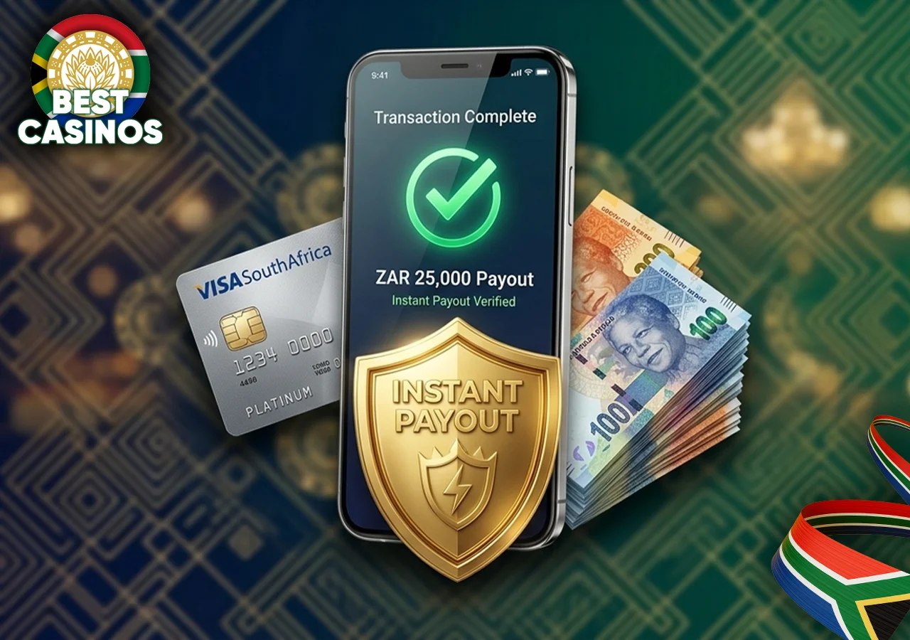Trusted payment methods including EFT and cards for SA casino users.